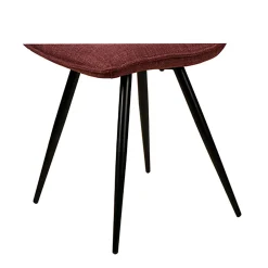 Chaise de salle à manger en tissu matelassé pourpre - Alize