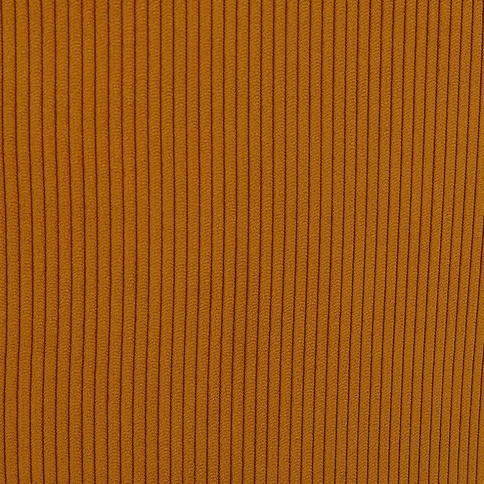 Chaise de salle à manger en velours côtelé curry - Ben