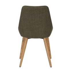Chaise de salle à manger en tissu kaki - Ben