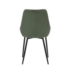 Chaise de salle à manger en velours côtelé kaki - Ben