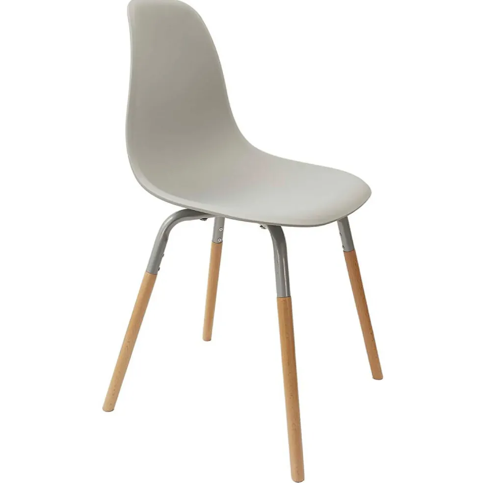 Chaise de salle à manger scandinave gris - Phebee