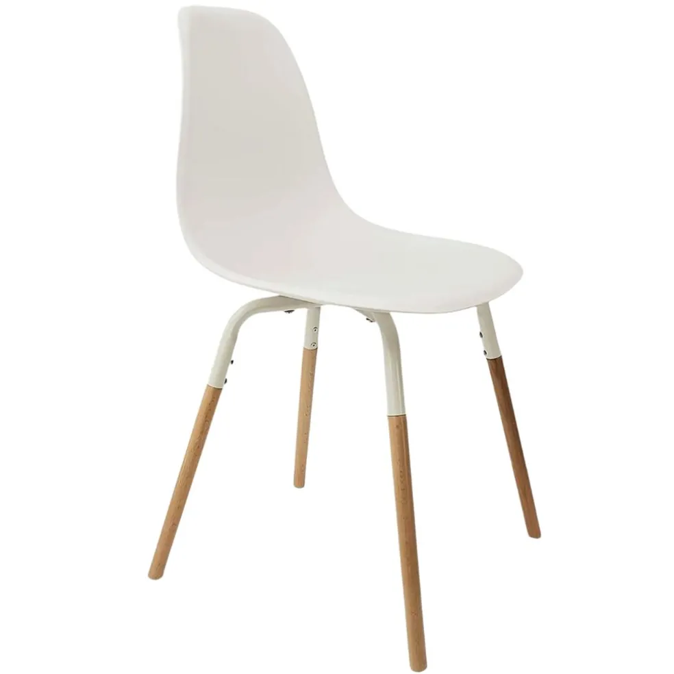 Chaise de salle à manger scandinave blanc - Phebee