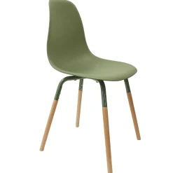 Chaise de salle à manger scandinave vert - Phebee