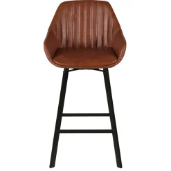 Chaise haute pivotante marron h65cm - Moss