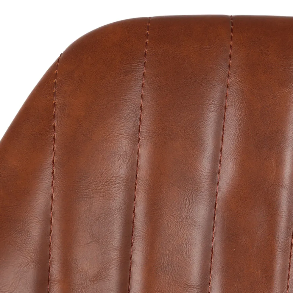 Chaise haute pivotante marron h65cm - Moss