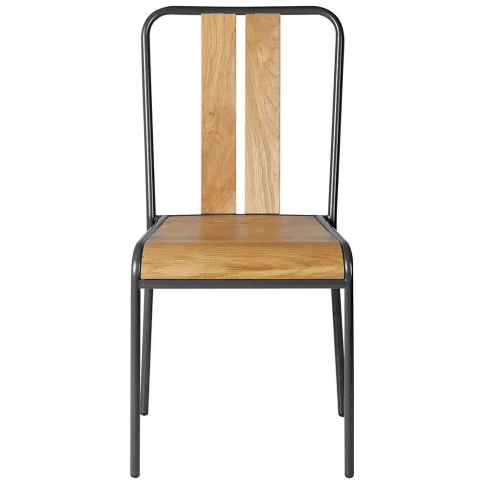 Chaise salle à manger en chêne - Manny