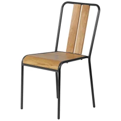 Chaise salle à manger en chêne - Manny