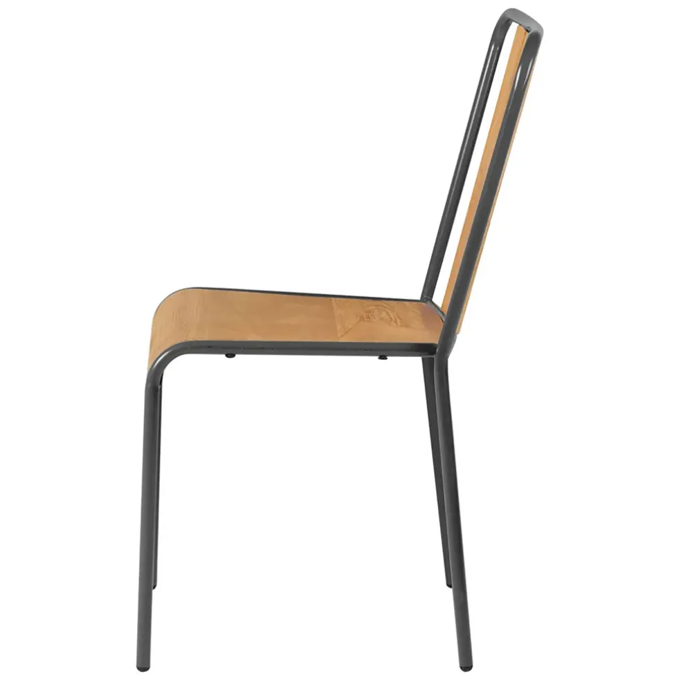 Chaise salle à manger en chêne - Manny