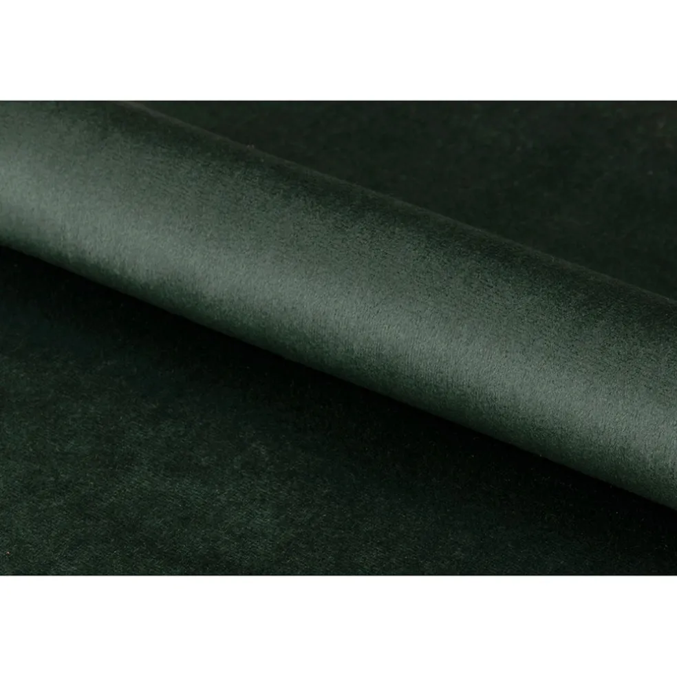 Chaise salle à manger en tissu vert fonce - Demia