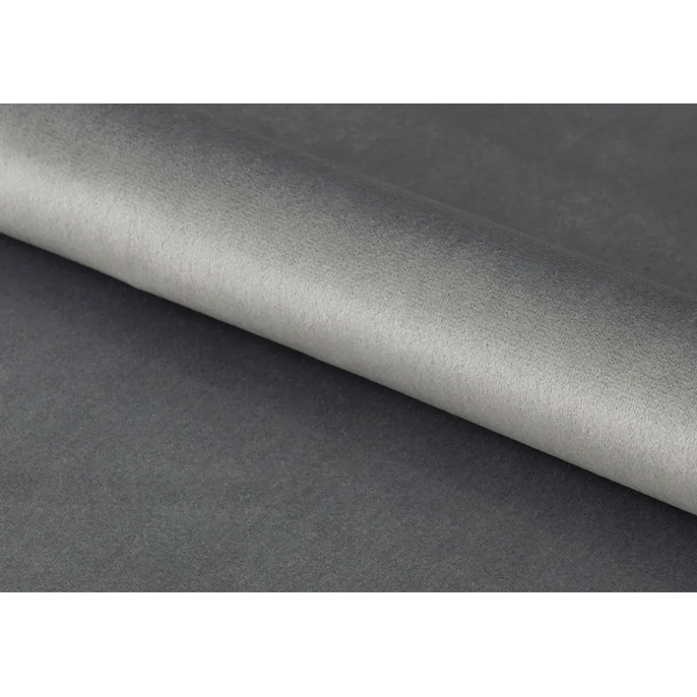 Chaise salle à manger en velours gris foncé - Demia