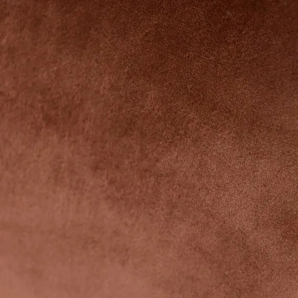 Chaise salle à manger en velours marron - Ben