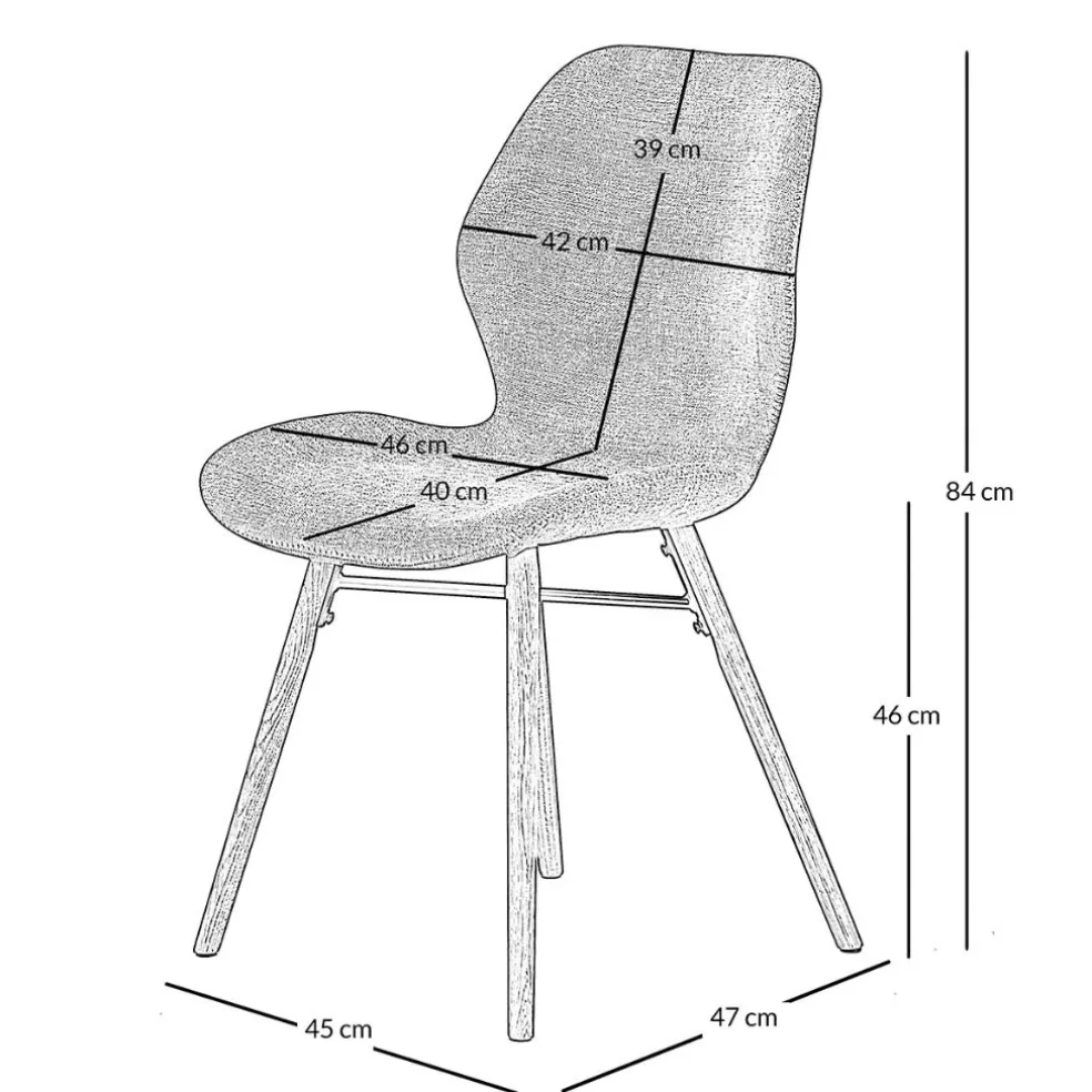 Chaise salle à manger sable - Keri