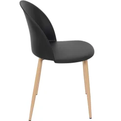 Chaise salle à manger scandinave noir - Bergen