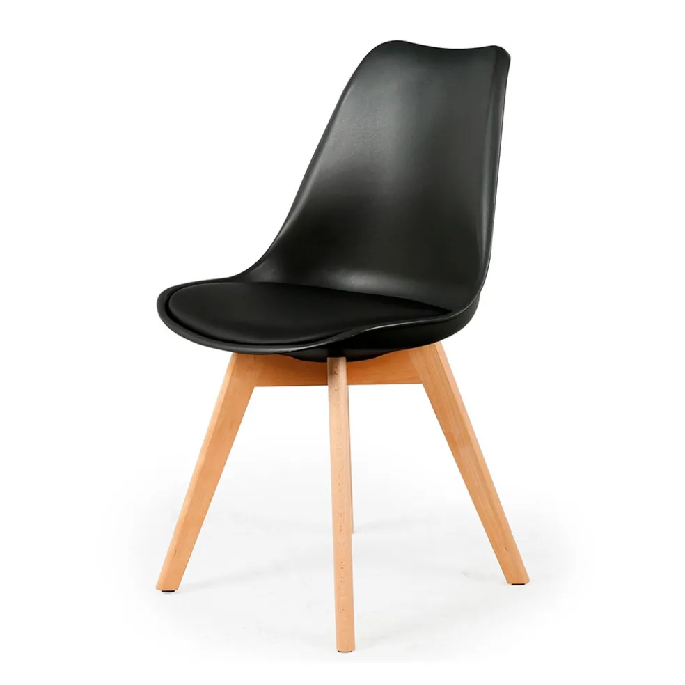 Chaise salle à manger scandinave noir - Samantha