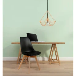 Chaise salle à manger scandinave noir - Samantha