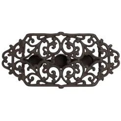 Chauffe plat en fonte brun