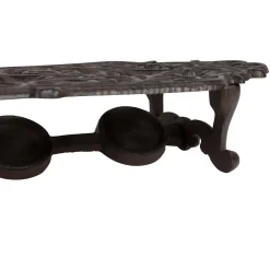 Chauffe plat en fonte brun