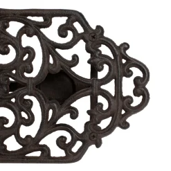 Chauffe plat en fonte brun