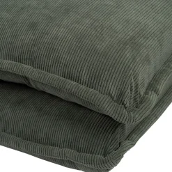 Chauffeuse en tissu côtelé kaki - Tessia
