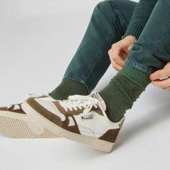 Chaussettes vegan x3 vert clair, vert foncé et rose chiné 43/46