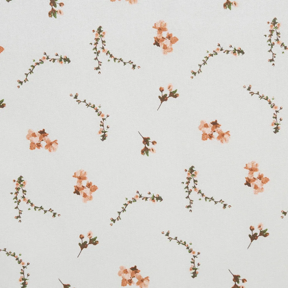 Chemin de table en coton rose et vert 160x50cm - Louise