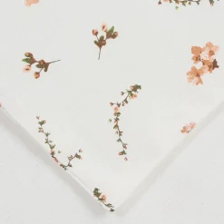 Chemin de table en coton rose et vert 160x50cm - Louise