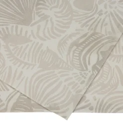 Chemin de table en coton sable 160x50cm - Coquillage