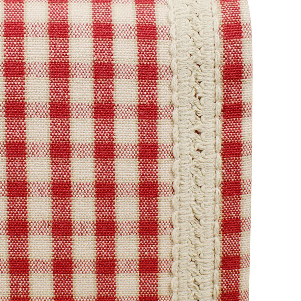 Chemin de table mami-car Rouge en Coton