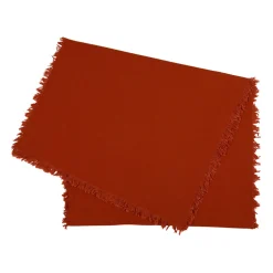 Chemin Table Nalia terracotta 160X50cm en coton