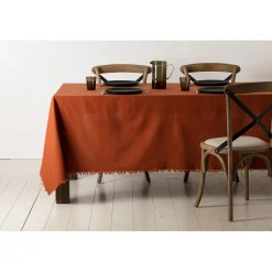 Chemin Table Nalia terracotta 160X50cm en coton