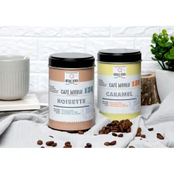 Coffret 6 cafés aromatisés moulus - 6 recettes en boîte xs