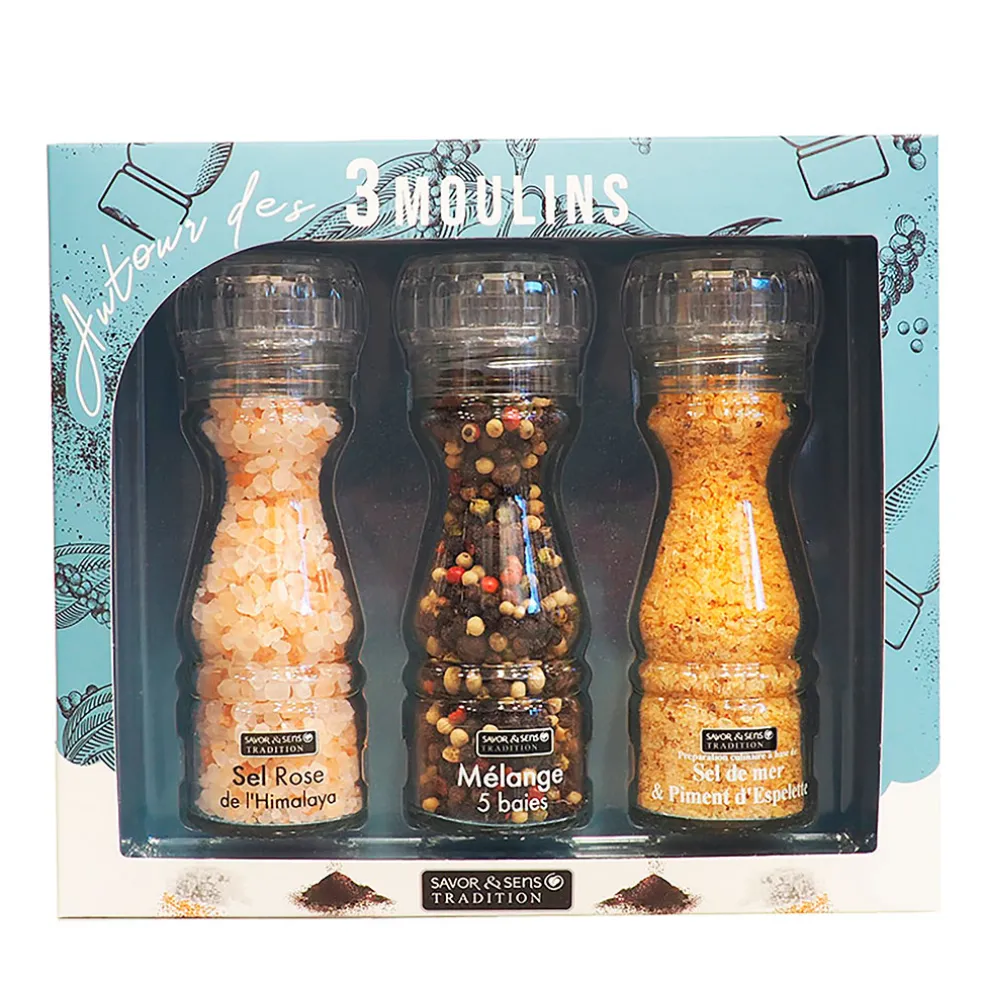 Coffret 3 moulins modulables - collection hiver