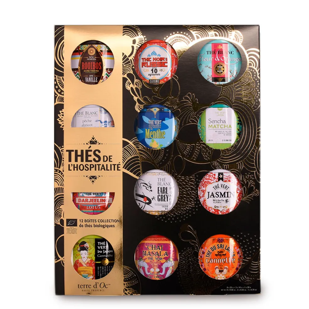 Coffret 12 thés bio