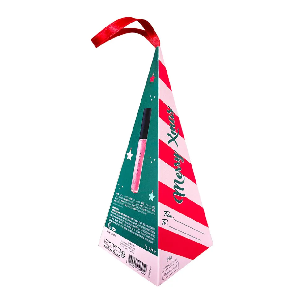 Coffret cône Santa - Gloss lèvres cannelle