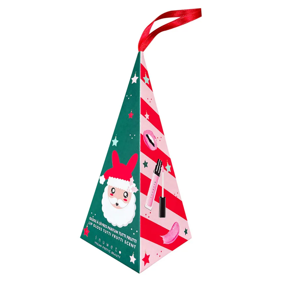 Coffret cône Santa - Gloss lèvres cannelle