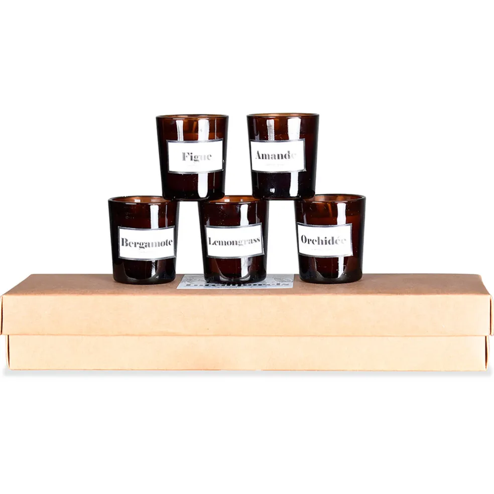 Coffret de 5 bougies - Intemporels