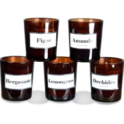 Coffret de 5 bougies - Intemporels