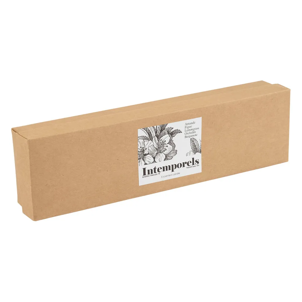 Coffret de 5 bougies - Intemporels