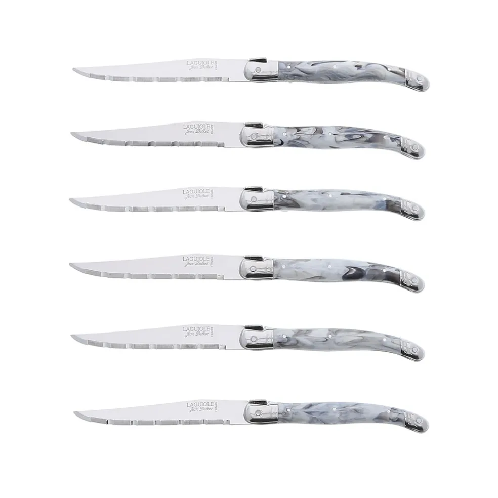 Coffret de 6 couteaux en acier inoxydable - Laguiole