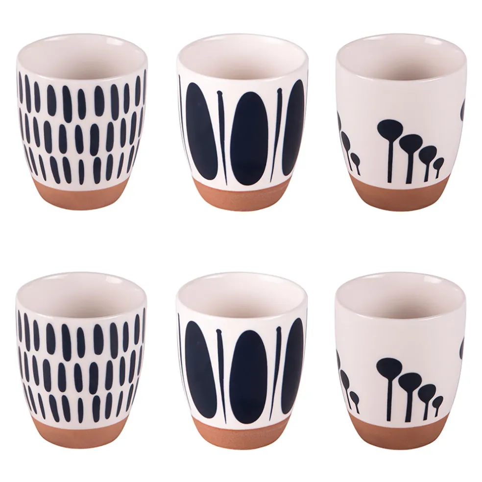 Coffret de 6 tasses 10cl - Mikonos