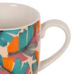 Coffret de 4 tasses en grès multicolore 35cl - Seguia