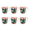 Coffret de 6 tasses en porcelaine 23cl - Taiana