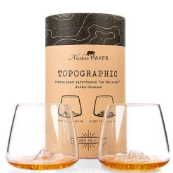 Coffret de 2 verres Denali et Fuji - Topographic