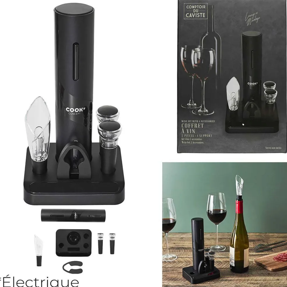 Coffret vin 5 accessoires