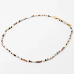 Collier en acier inoxydable multicolore l40cm