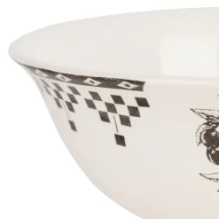 Compotier en faïence anthracite 1L - Damier