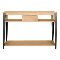 Console 1 tiroir en chêne massif - Manny