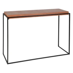 Console gigogne (x2) en fer terracotta et beige - Ario