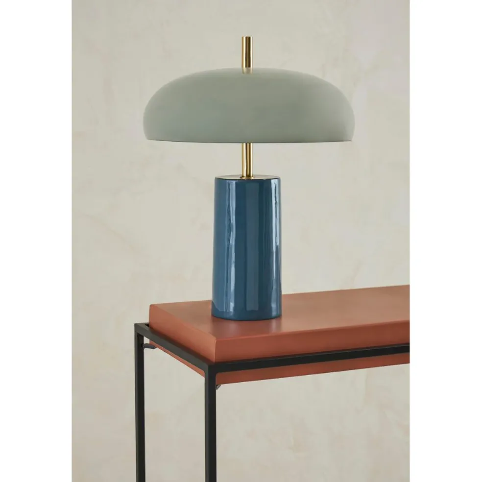 Console gigogne (x2) en fer terracotta et beige - Ario