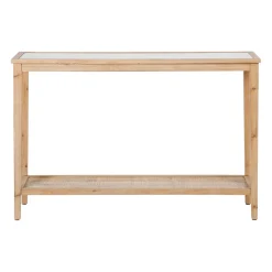 Console naturel foncé 120x36xh80cm en bois de sapin - Firmin
